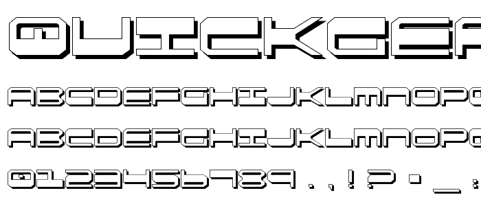QuickGear Shadow font